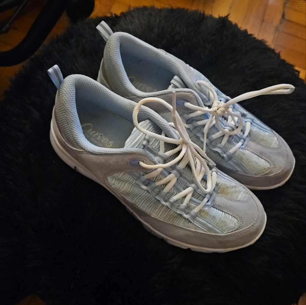 Light Blue Athletic Sneakers